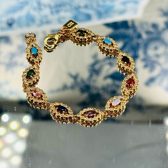 🆕 CRYSTAL HAZE 🧿 NWT Rainbow Evil Eye Bracelet - Picture 3 of 16